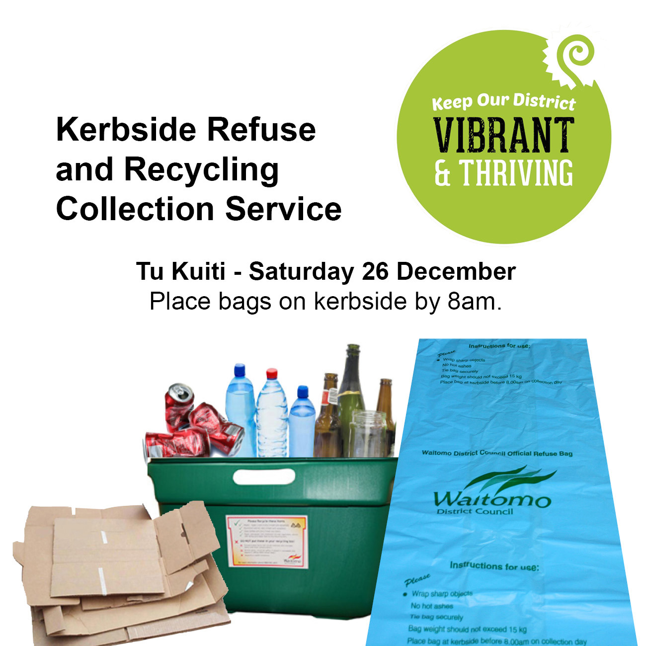 Kerbside collection service Te Kuiti