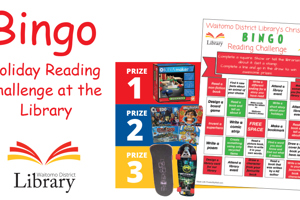 Bingo Holiday Reading Challenge at the Library