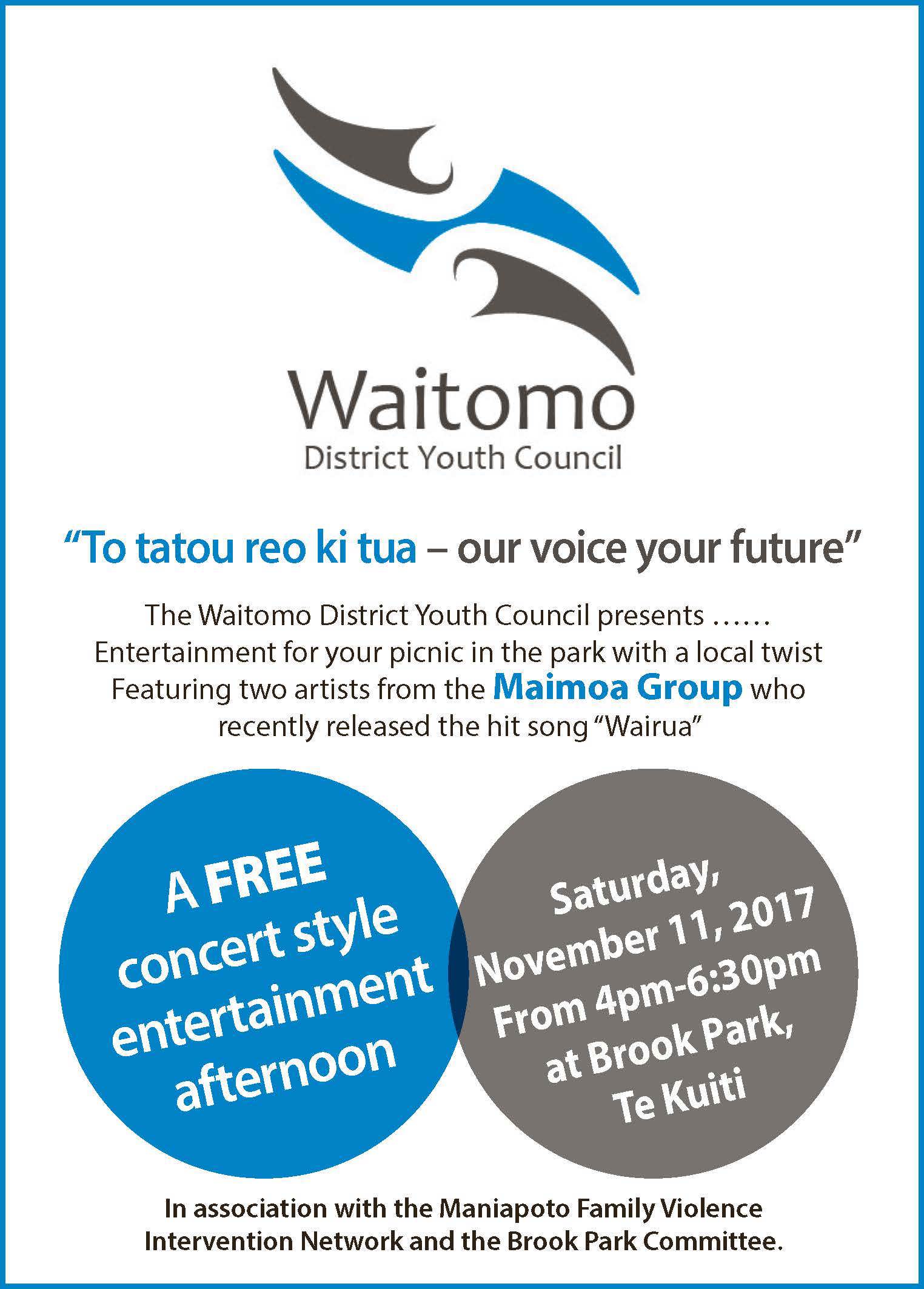 Waitomo District Youth Council 2017 entertainment afternoon