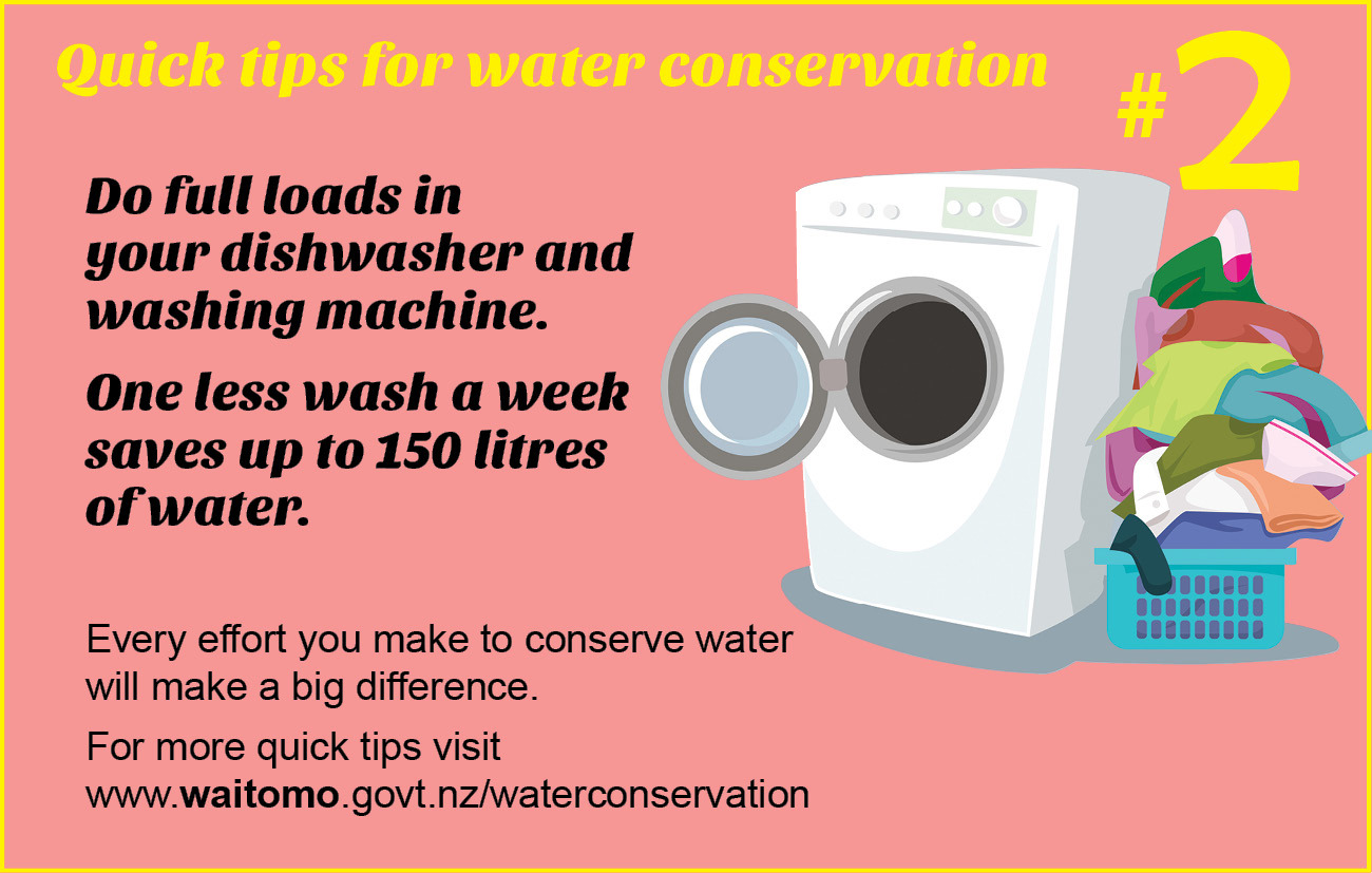 Quick tips for water conservation