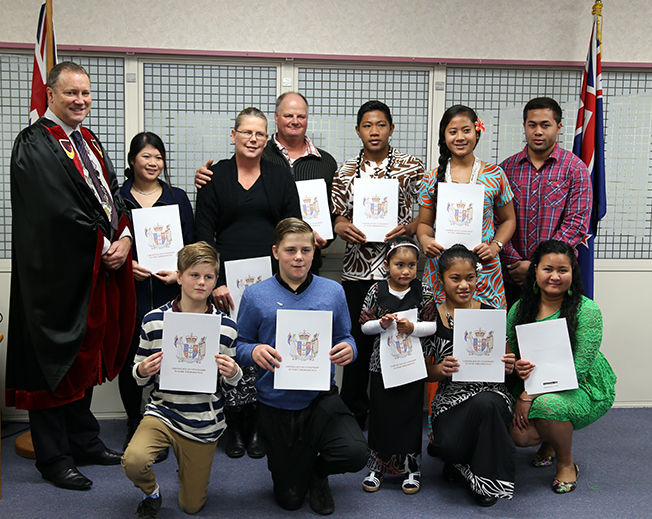 New citizens of Waitomo District 25 May 2016