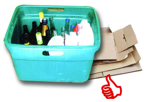 Correct way to prepare recycling Green Bin