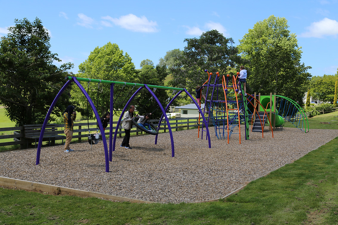 Waitomo Caves Village Playground was replaced in August 2016.