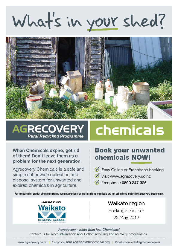 Agrecovery Chemical Collection Flyer May 2017