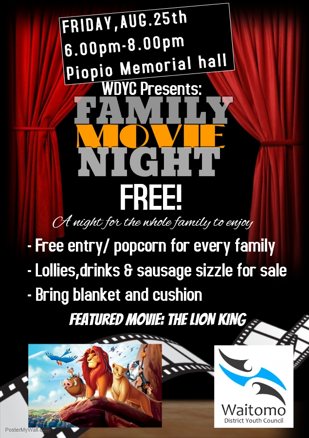Waitomo District Youth Council – Family Movie Night