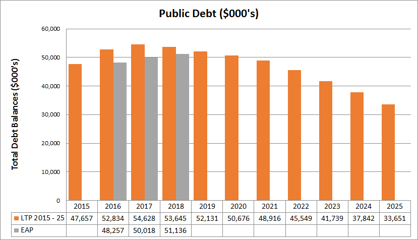 WDC Public Debt Graph Annual Plan 2017 2018