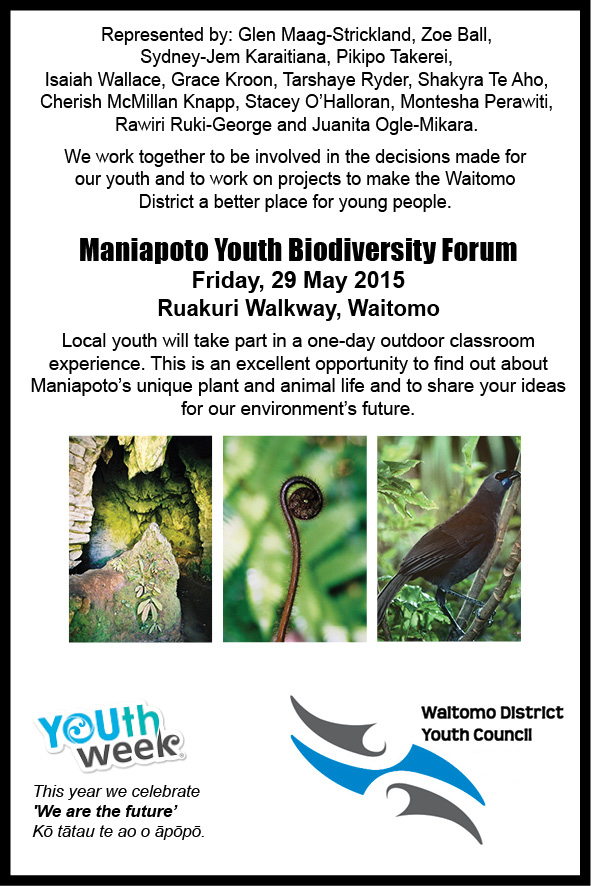 Maniapoto Youth Biodiversity Forum