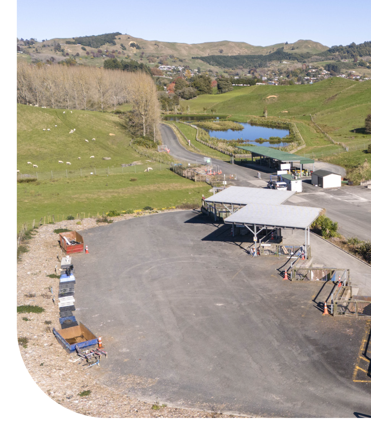 Te Kuiti Transfer Station birds eye view