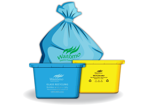 Blue Bag And Recycling Crates