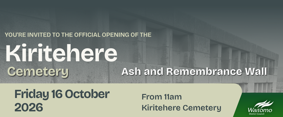 Ashes Wall Invite Slider