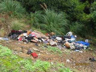 Fly-tipped waste Oparure Road Te Kuiti