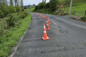 Repairs underway on Rangitoto Road