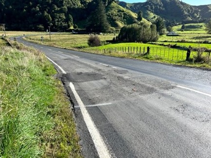 Waimiha Road looking back at SH30