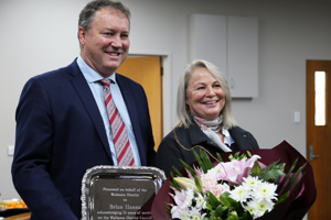 Former Mayor honoured for 15 year contribution
