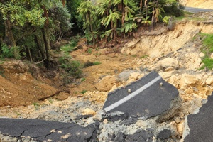 Mangatoa Road under repair after cyclone damage