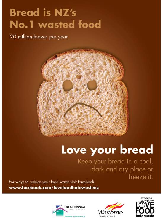 Love Food Hate Waste advert Waitomo News 12 March 2015