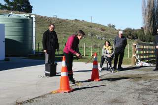 Piopio Water Treatment Plant Cutting the ribbon