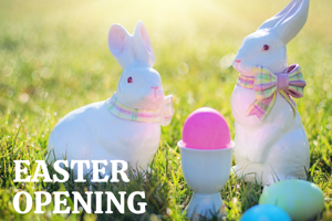 Our Easter weekend opening hours