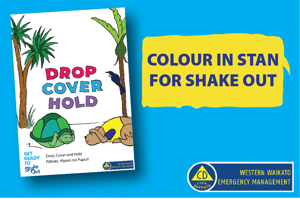 Colour in Stan for Shake Out Day 2023