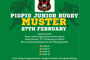 Piopio Junior Rugby Muster