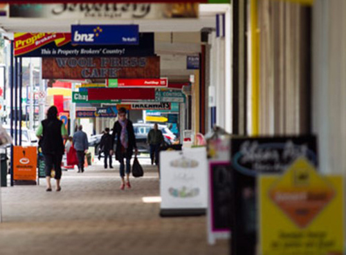 main street shops in Te Kuiti