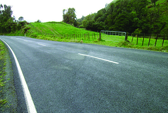 Markings painted on road surface