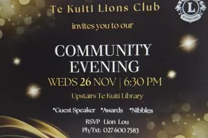 Te Kuiti Lions Club Community Evening