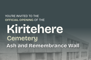 Kiritehere Cemetery Ash and Remembrance Wall Official Opening