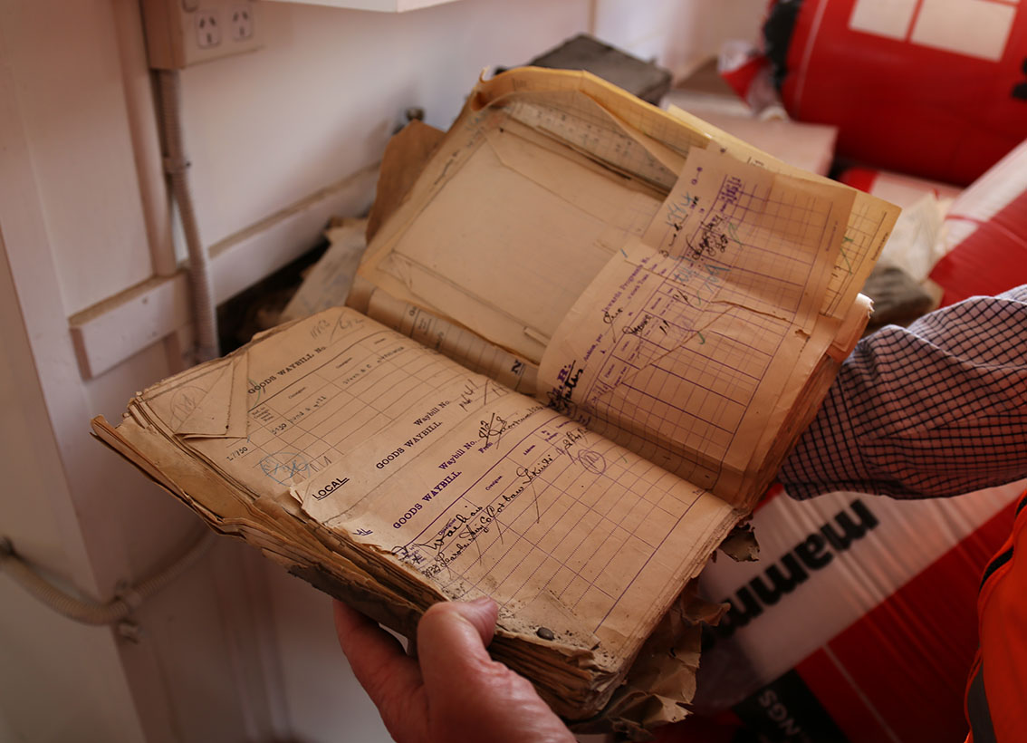 Historic records were found on site