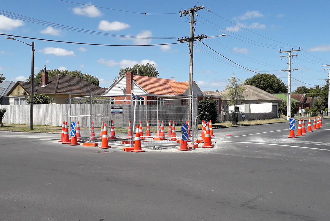 Taupiri Street work to install manhole