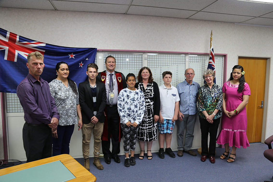 New citizens of Waitomo District 12 November 2015