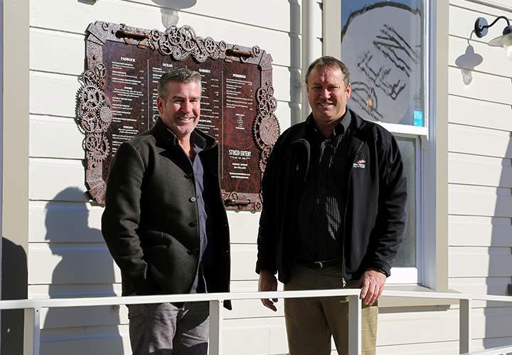 Otorohanga District Mayor Max Baxter and Waitomo District Mayor Brian Hanna