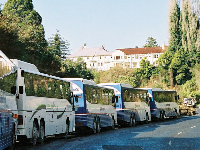 Waitomo Caves Road, view of Hotel